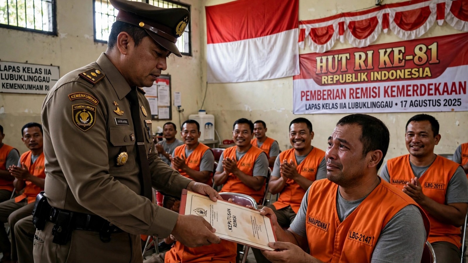 619 Napi Lapas Lubuk Linggau Diusulkan Dapat Remisi HUT RI 2026, 30 Orang Bakal Bebas Langsung