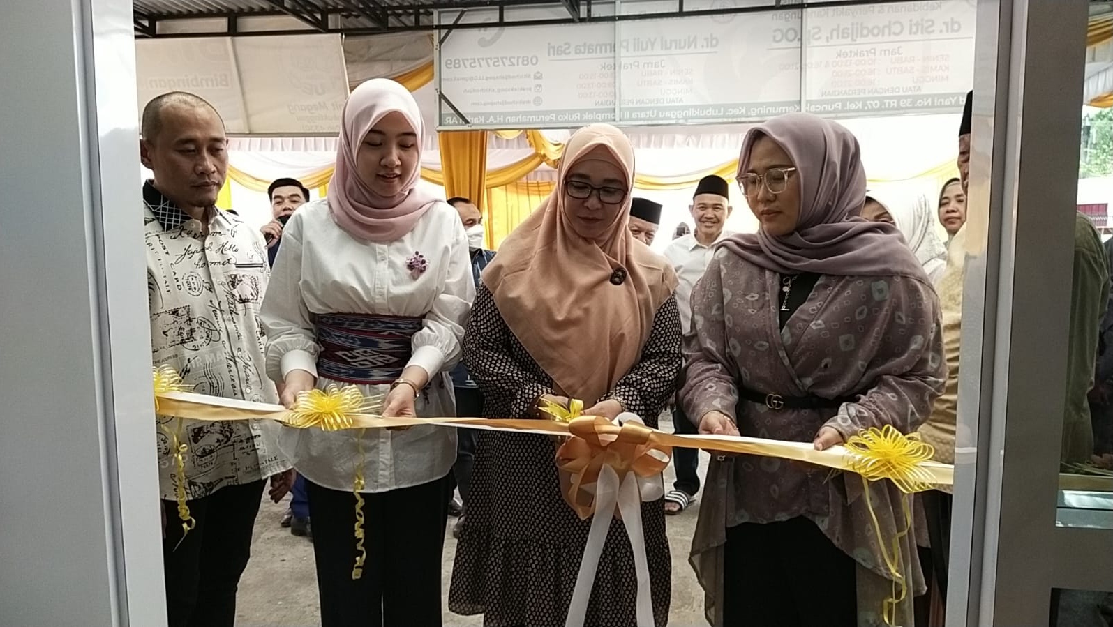 Syukuran Tempat Praktek dr Siti Chodijah dan dr Nurul Yuli Permata Sari Sukses