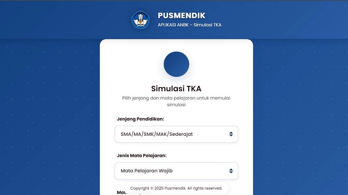 Simulasi TKA 2025 Bagi SMA- SMK Dibuka, Buruan Daftar di Link Berikut