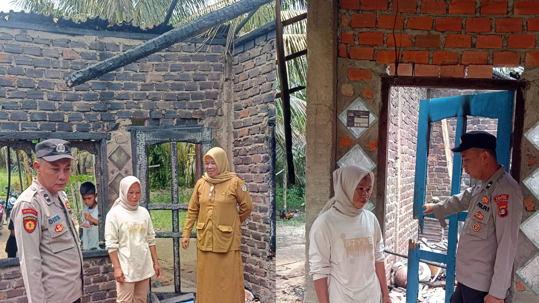 Ditinggal Karena Pasutri Bertengkar, Rumah di Rawas Ulu Muratara Terbakar