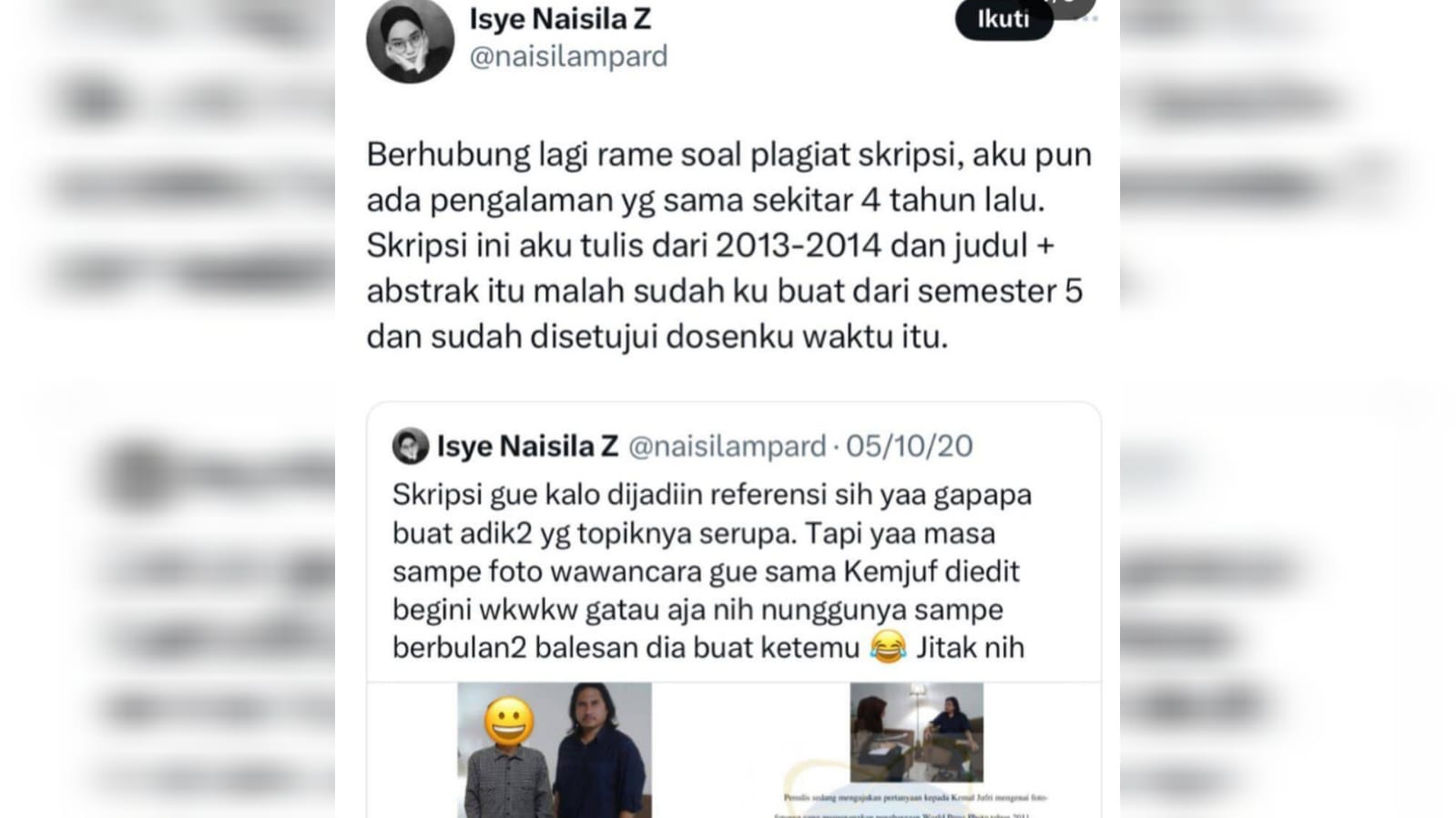 Heboh, Setelah UMP, Kini Mahasiswa UIN Palembang Diduga Plagiat Skripsi, Begini Modusnya