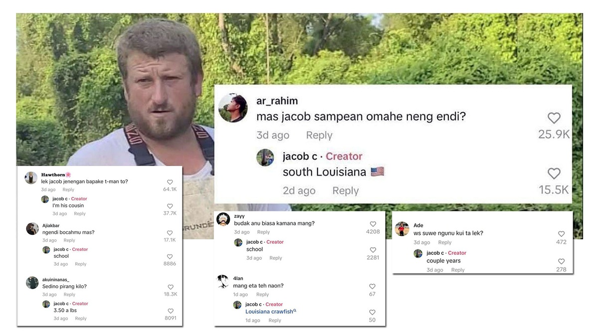 Lucu! TikTokers AS Jacob C Viral di Indonesia, Balas Komen Netizen Pakai Bahasa Daerah