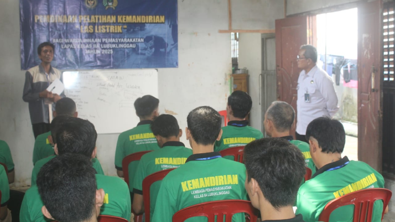 Kalapas Lubuk Linggau Awasi Langsung Kegiatan Pembinaan Kemandirian Warga Binaan, Ini Harapannya