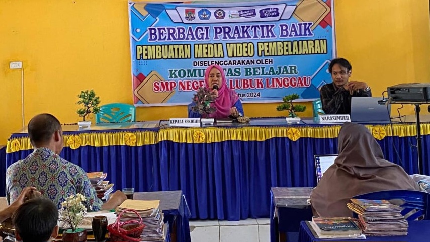 Kompak, Komunitas Belajar SMP Negeri 13 Lubuk Linggau Praktik Pembuatan Video Pembelajaran