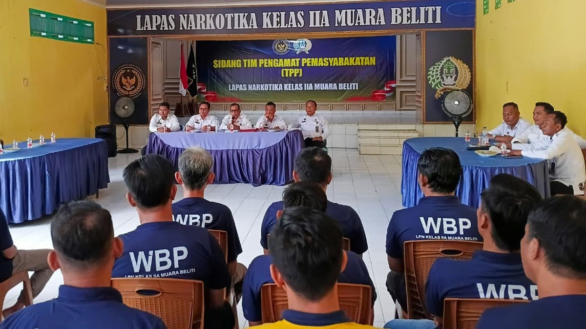 Warga Binaan Dievaluasi, Lapas Narkotika Muara Beliti Gelar Sidang TPP, Fokus pada Pendekatan Restoratif