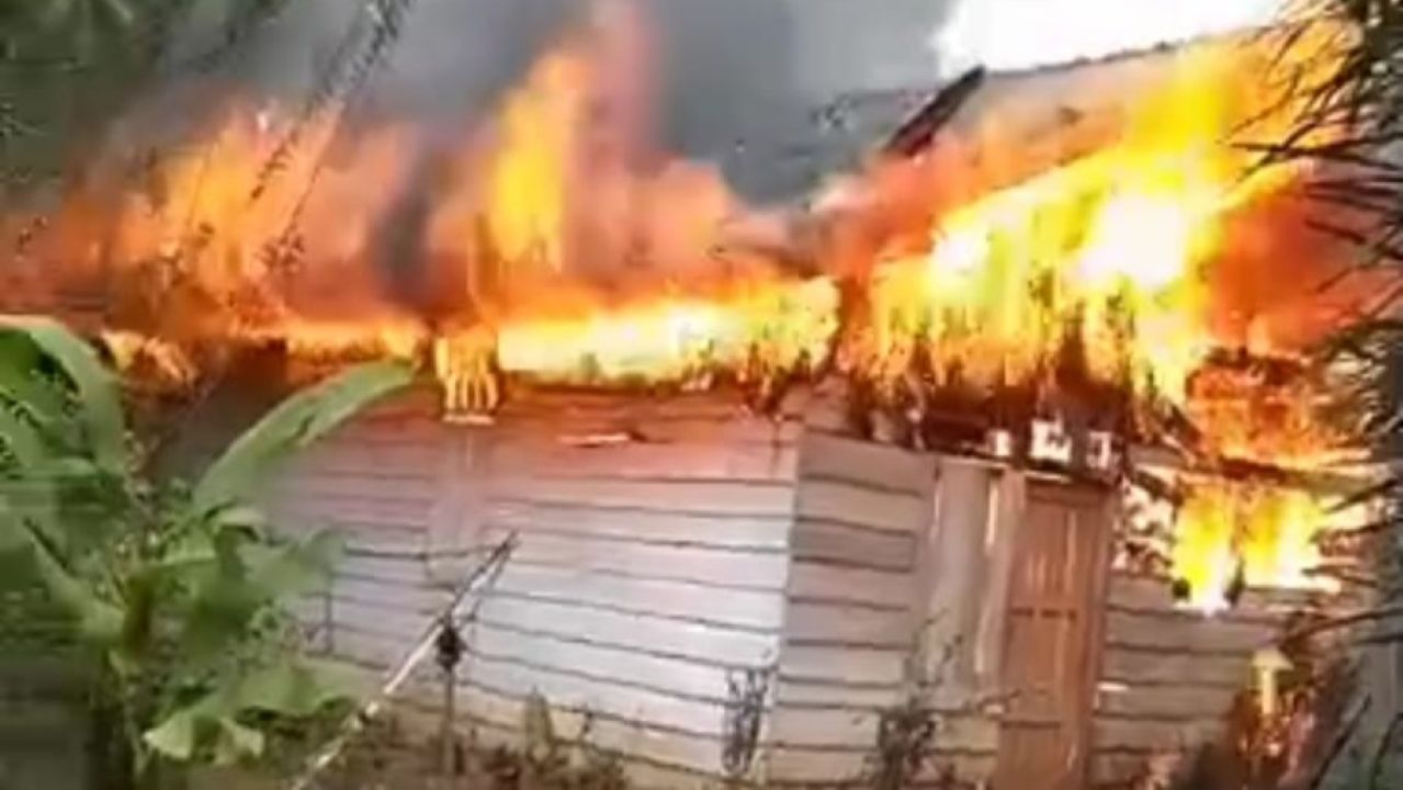 Kedua Kalinya Rumah Warga Tuah Negeri Musi Rawas Terbakar, Ketahuan Tetangga Saat Bongkar Tarup 
