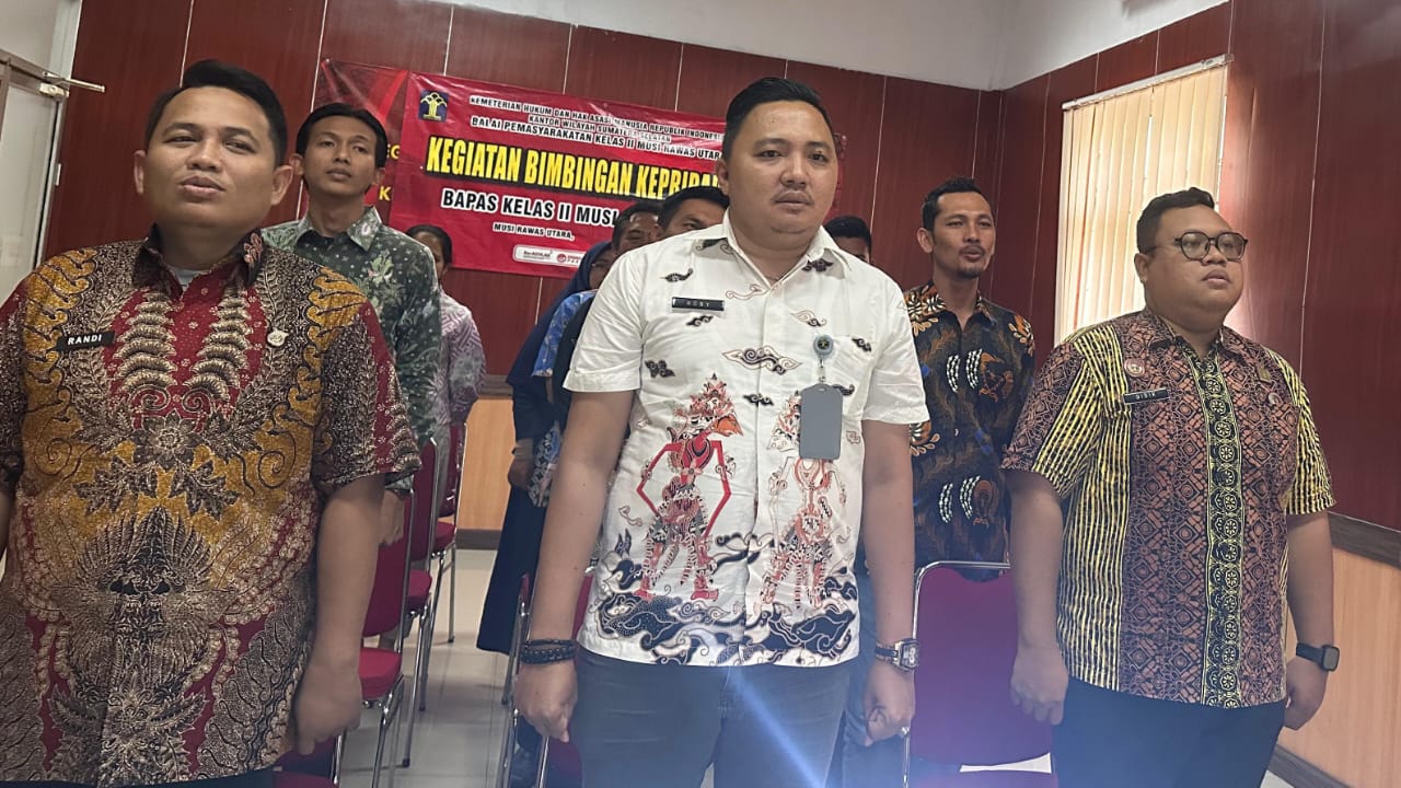 Bapas Muratara Ikuti Pelantikan dan Pengambilan Sumpah Jabatan Pimpinan Tinggi Madya Kementerian Imipas