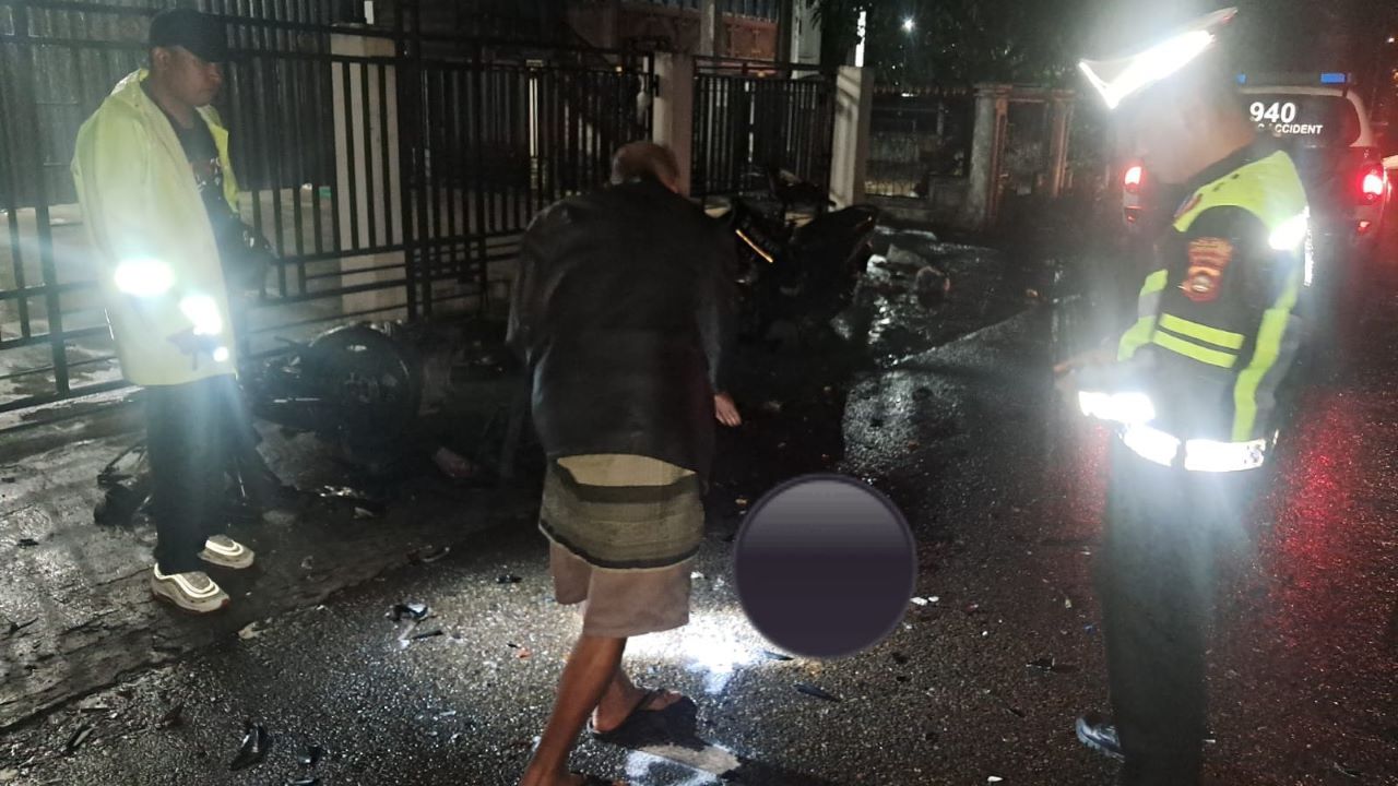 Motor Bonceng 3 Tabrakan di Lubuk Linggau, 1 Tewas, 3 Luka-luka