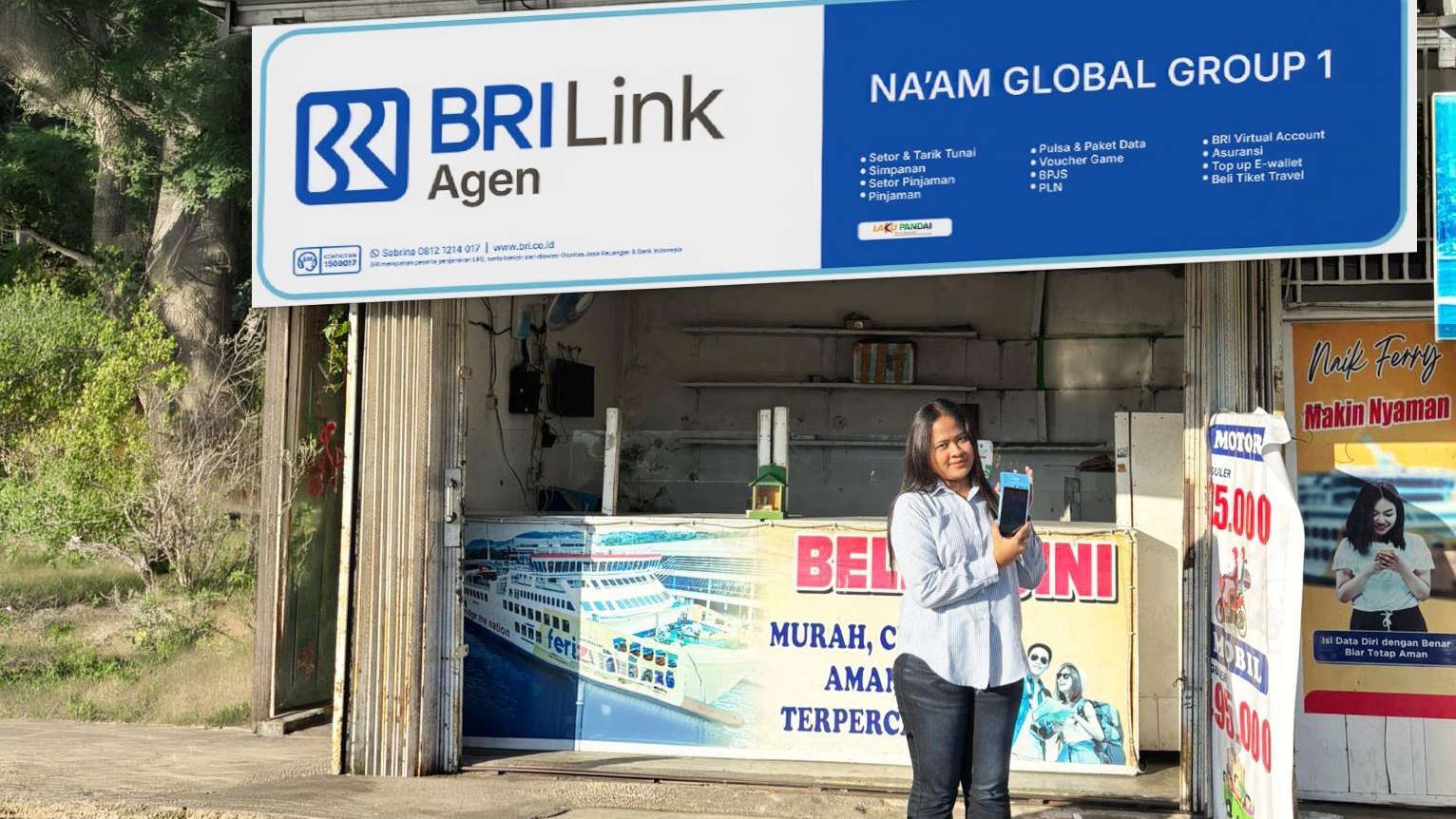 Kisah BRILink Agen Bakauheni, Berawal dari Modal Usaha yang Terbatas Hingga Menjadi Andalan Solusi Transaksi 