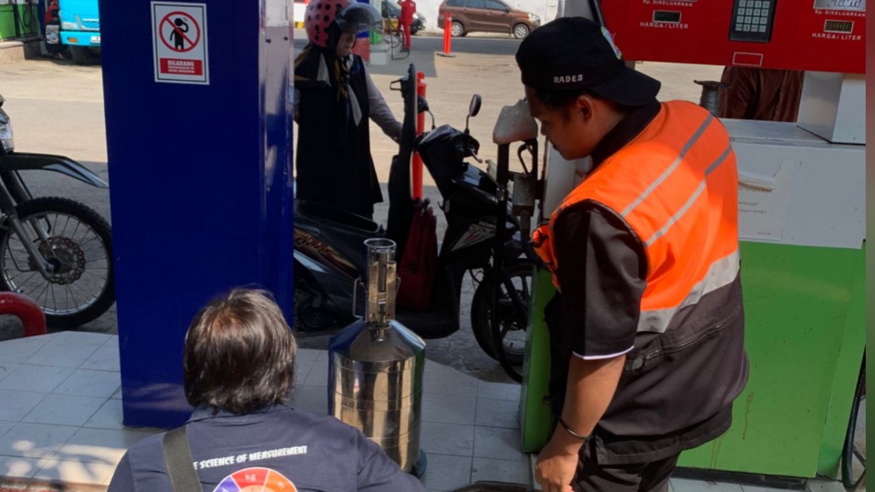 Disperindag Empat Lawang Tera Ulang PU BBM) di SPBU   