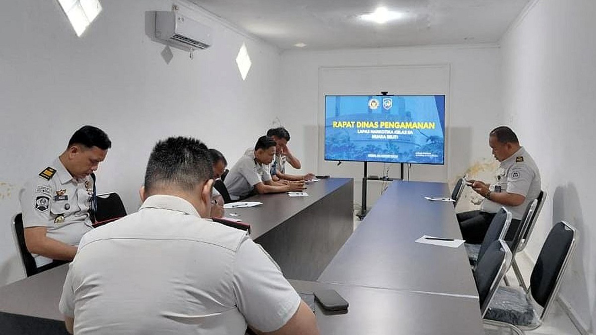 Komitmen Jaga Stabilitas, Lapas Narkotika Muara Beliti Gelar Rapat Dinas Bidang Pengamanan