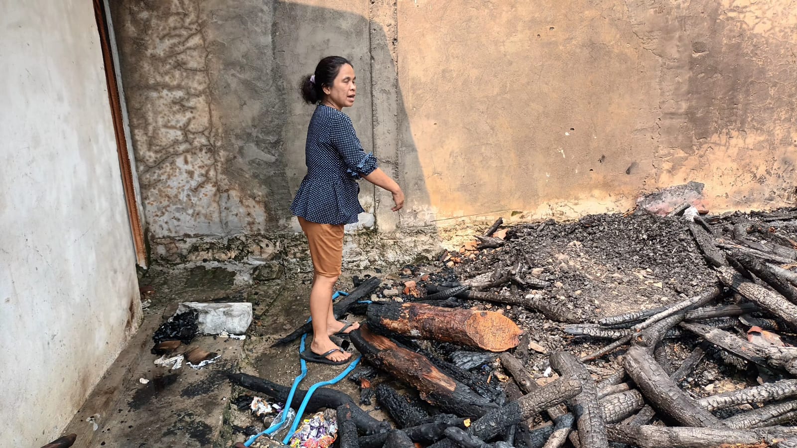 Diduga Gara-gara ODGJ Bakar Sampah, Rumah di Pedang Musi Rawas Ludes Terbakar