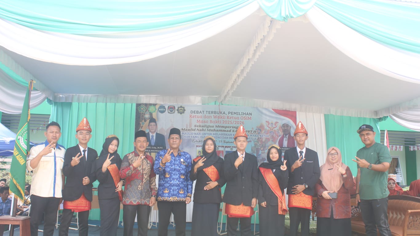 Ajang Belajar Demokrasi Pada Pilkatos MAN 2 Lubuk Linggau Sekaligus Peringatan Maulid Nabi Muhammad SAW