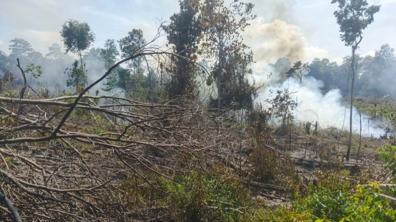 Kemarau Buka Lahan Dengan Cara Dibakar, Warga BTS Ulu Musi Rawas Diamankan Polisi