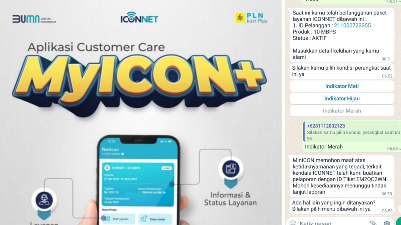Pelanggan Iconnet PLN Icon Plus Kecewa, Internet Gangguan, 12 Jam Lapor Tidak Ada Tindakan 