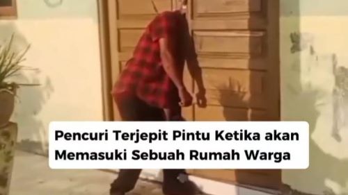 Viral Video Pria Ditemukan Tewas Terjepit Pintu