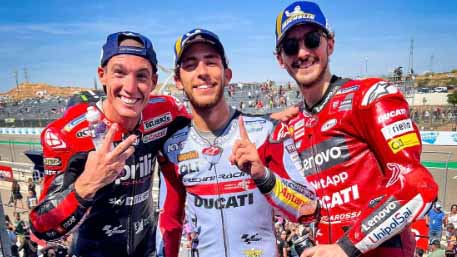 Klasemen MotoGP 2022 : Bagnaia Kian Dekati Quartararo, Marc Marquez Gagal Finis dan Terlibat Drama Crash