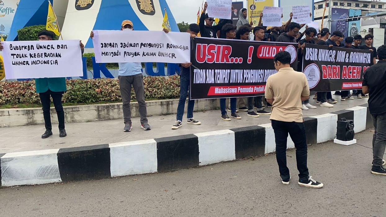 Menolak Pengungsi Rohingya, Warga Sabang Gelar Demo Tuding Pengungsi Jadikan Proyek UNHCR