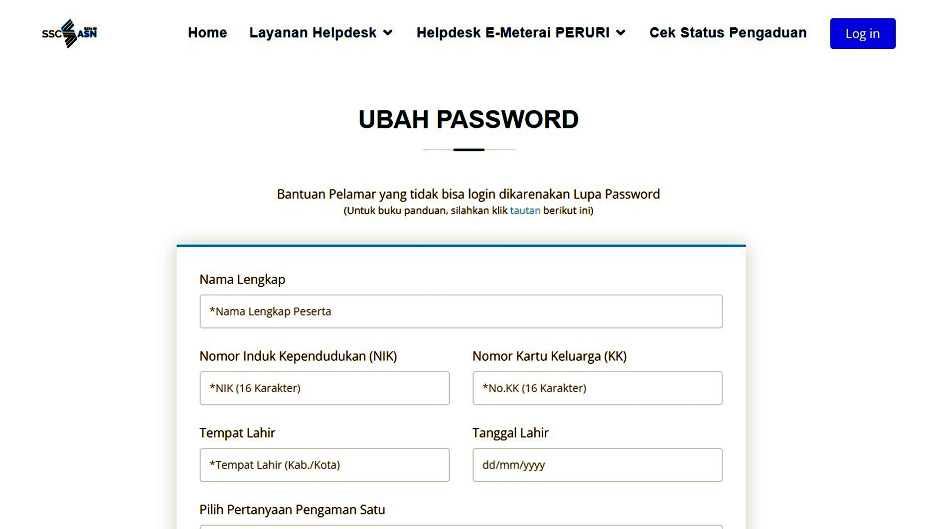 Lupa Password Akun SSCASN untuk Peserta CPNS dan PPPK 2023? Begini Cara Mengatasinya