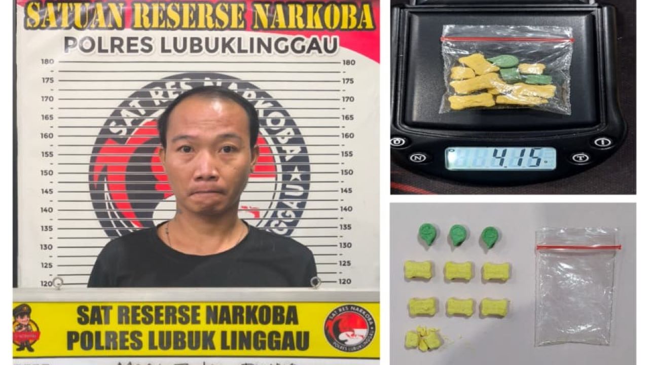 COD Ekstasi, Kurir dari Riau Tabrak Mobil Polisi di Lubuk Linggau