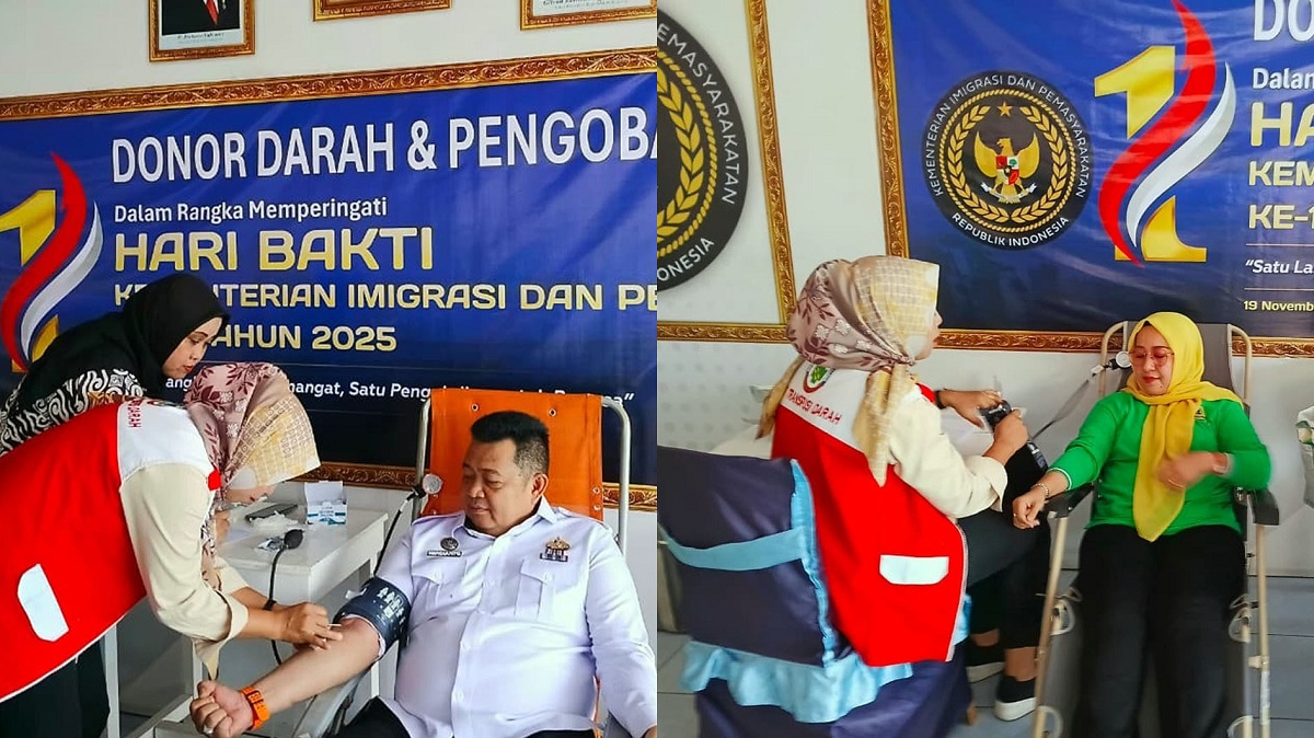 HBP Ke-1 Tahun 2025, Lapas Narkotika Muara Beliti Gelar Donor Darah dan Pengobatan Gratis