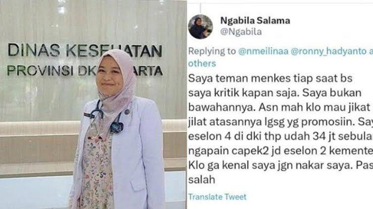 Viral! Pamer Gaji Rp34 Juta, Pejabat Dinkes DKI Jakarta Juga Ngaku Teman Menkes