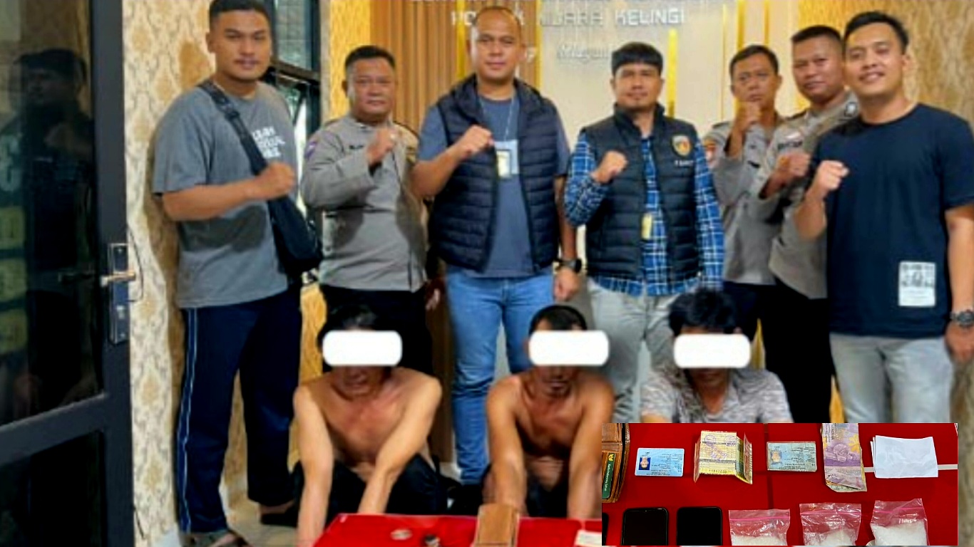 3 Pengedar Sabu Ditangkap Polsek Muara Kelingi Musi Rawas, Disimpan di Celana Dalam