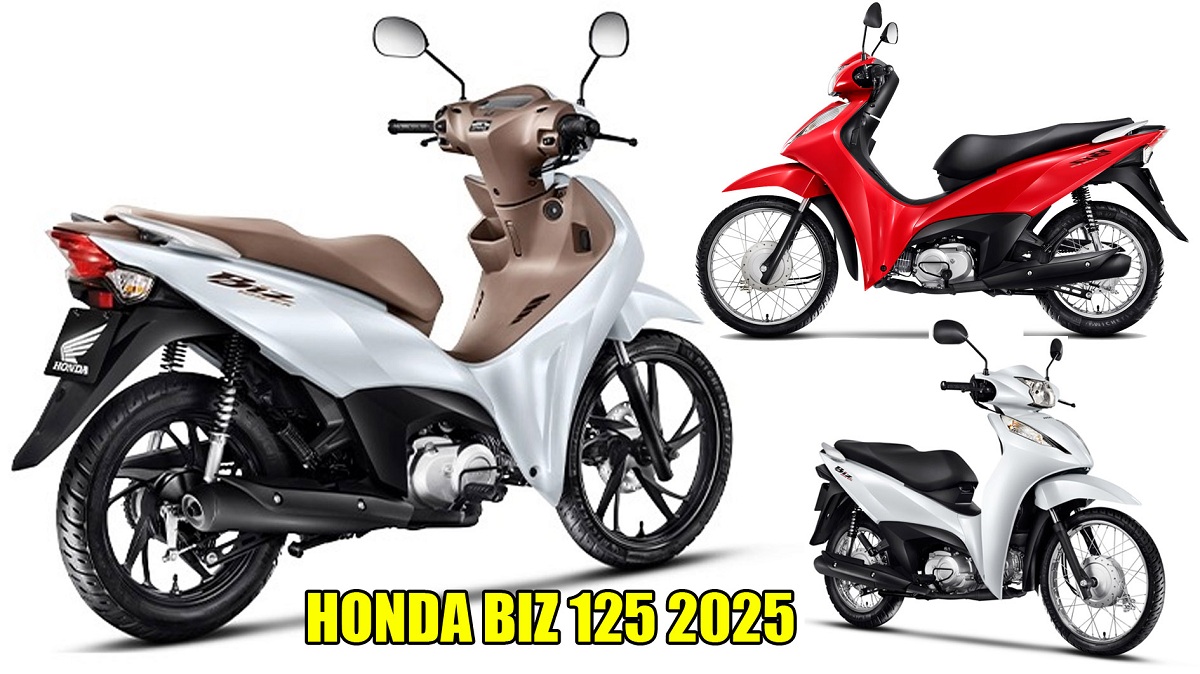 Motor Skutik Baru Bergaya Moped, Honda BIZ 125 2025 Versi Brazil yang Unik Tanpa Rem Kaki