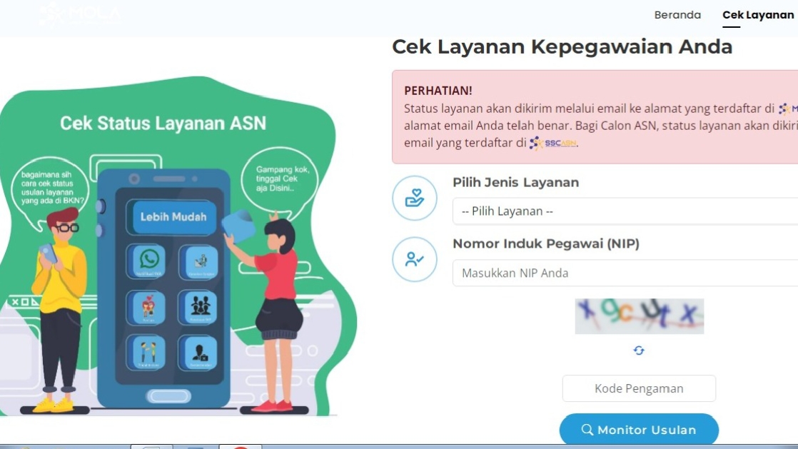 Cara Cek Usul NIP PPPK Paruh Waktu 2025 di Mola BKN, Cek Sekarang