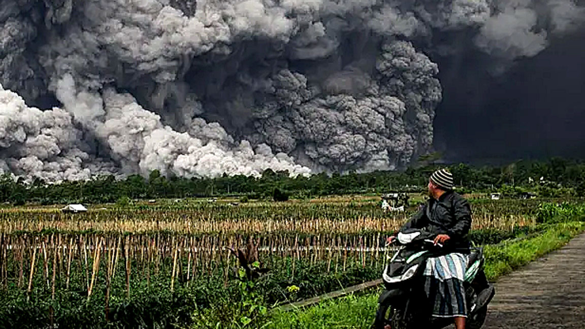 Letusan Gunung Semeru, Rusak 204,63 Hektare Sawah dan 21 Rumah, 528 Warga Mengungsi
