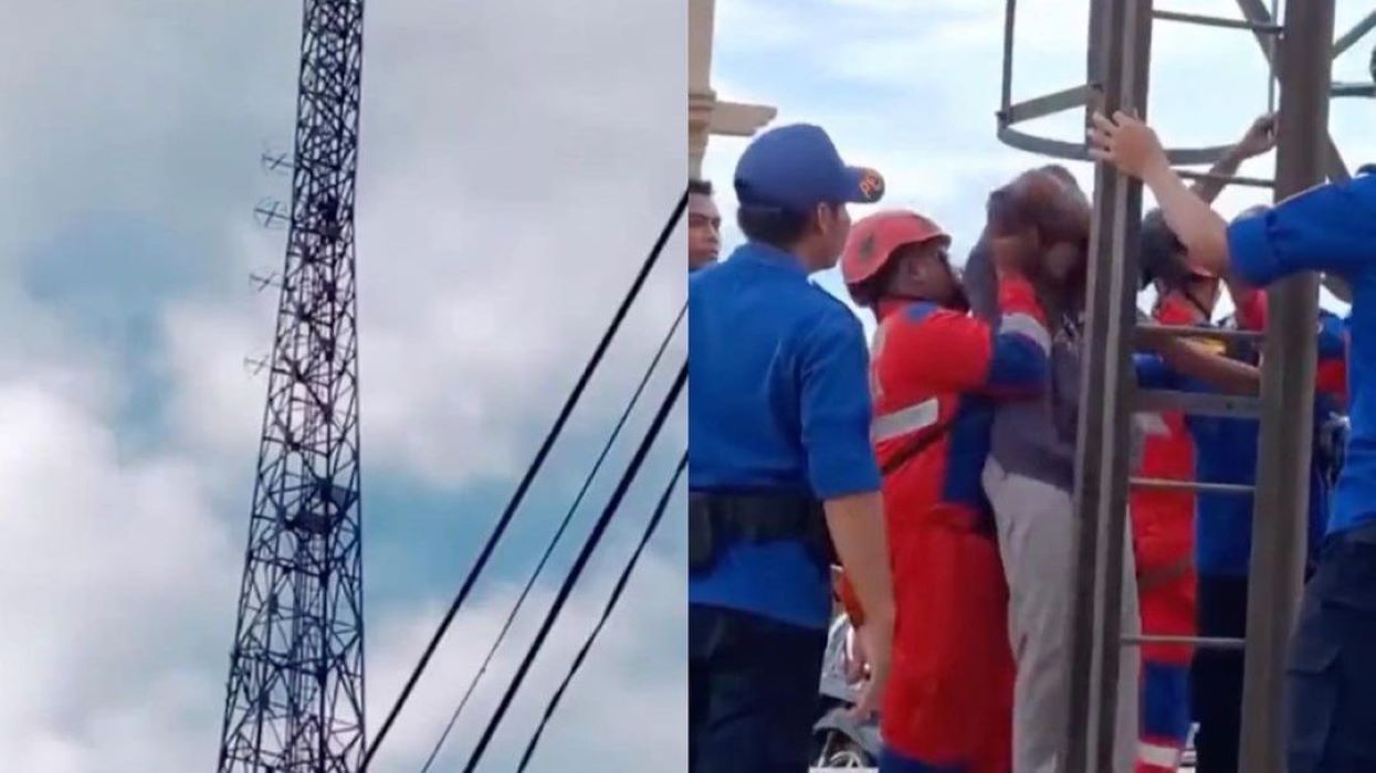 HP Disita Orang Tua, Wanita ini  Nekat Panjat Tower untuk Bunuh Diri