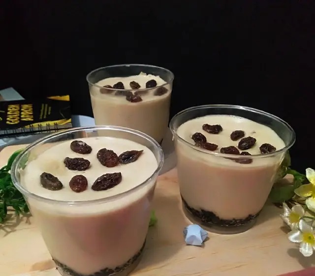 Resep Raisin Coffe Puding Busa in Cup, Cocok untuk Pecinta Kopi, Bisa Dinikmati Anak-anak Juga Lho