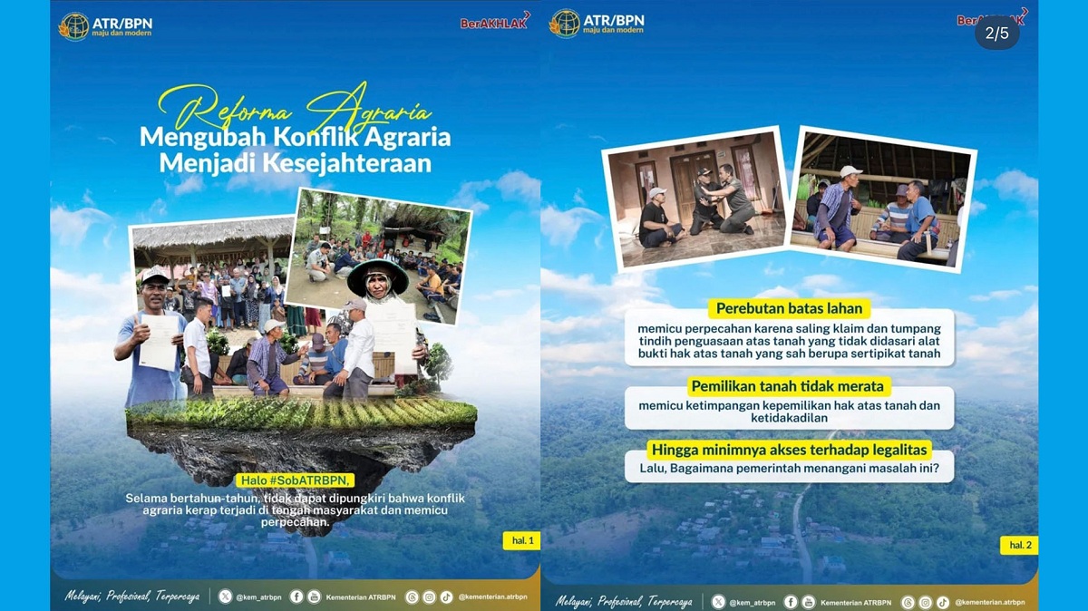 Reforma Agraria Ubah Konflik Tanah Menjadi Kesejahteraan Masyarakat