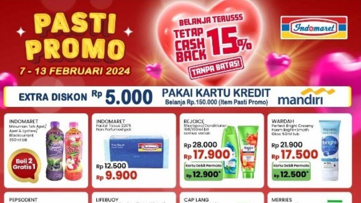 Diskon Pasti Promo di Indomaret Periode 7 Sampai 13 Februari 2024 