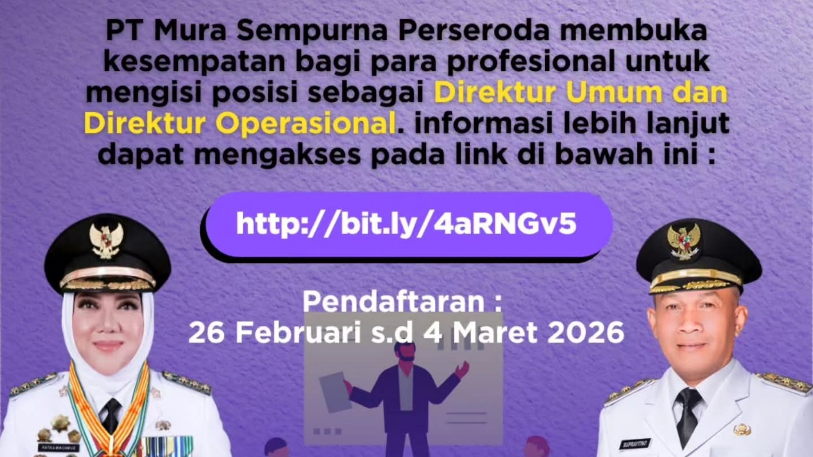 Seleksi Direksi PT Mura Sempurna Perseroda Musi Rawas Dibuka, Ada 2 Formasi
