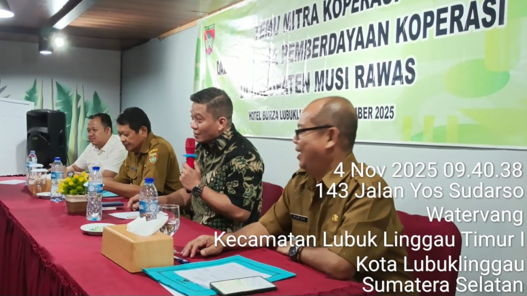 Kadis Koperasi dan UKM Musi Rawas Buka Kegiatan Temu Mitra Koperasi dengan Pihak Ketiga     