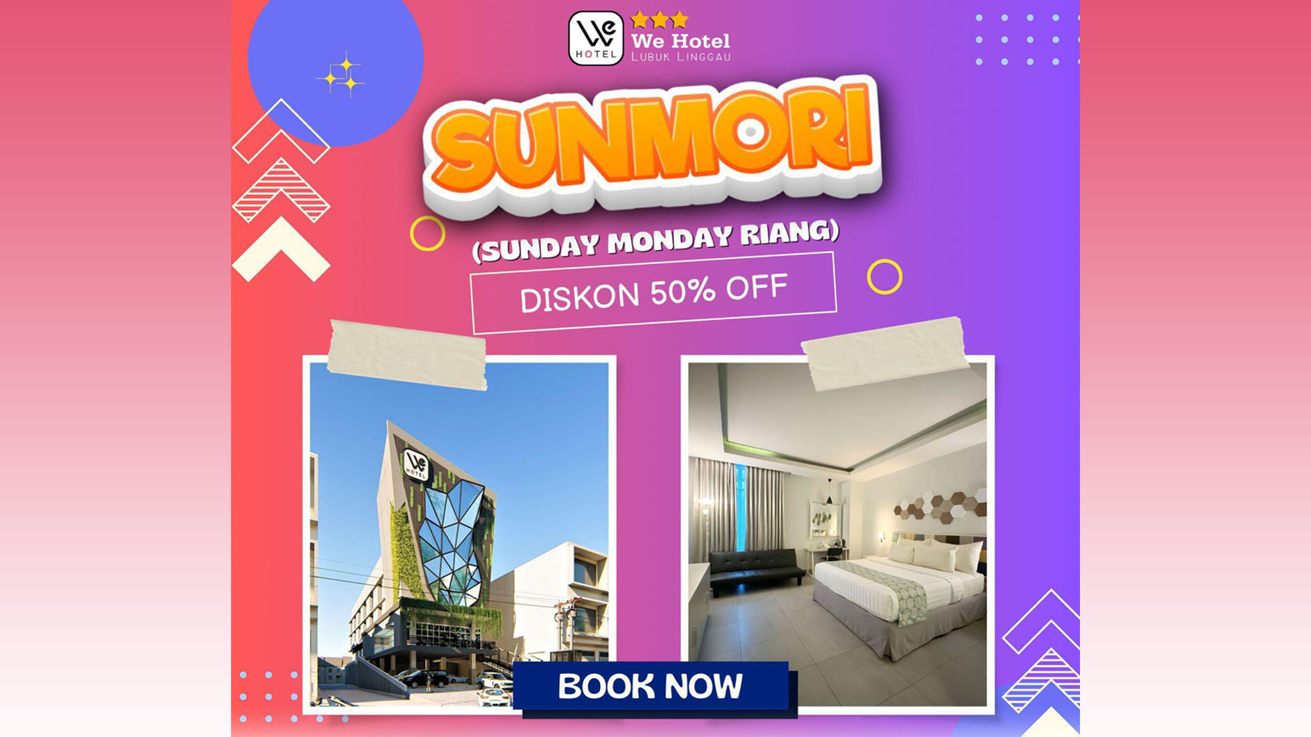 Promo Spesial Sunmori WE Hotel Lubuk Linggau, Dapatkan Diskon 50 Persen di Semua Tipe Kamar, Buruan Pesan!