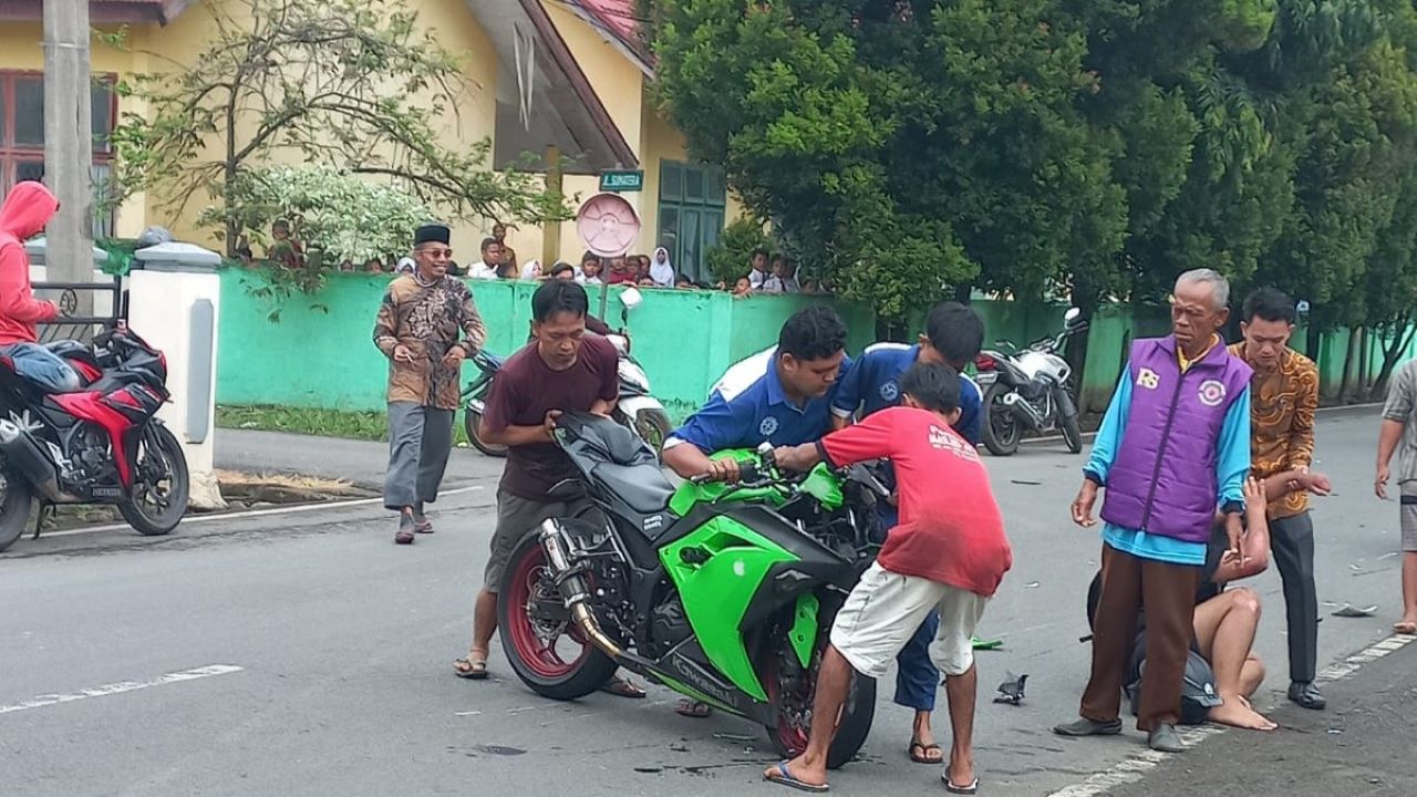 PNS Tewas, Jupiter vs Ninja Dikemudikan Remaja di Lubuk Linggau