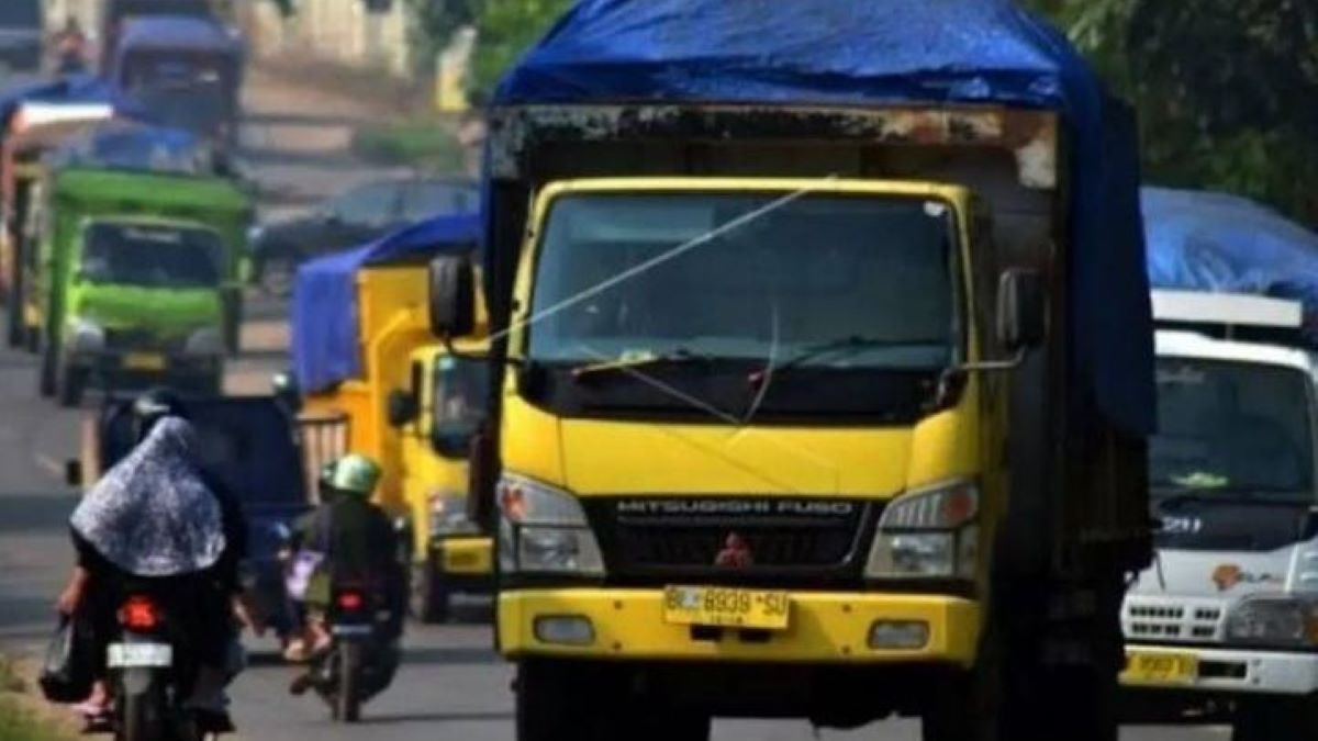 Sering Kecelakaan, 12 Truk ODOL Diamankan Satlantas Palembang Karena Langgar Jam Operasional