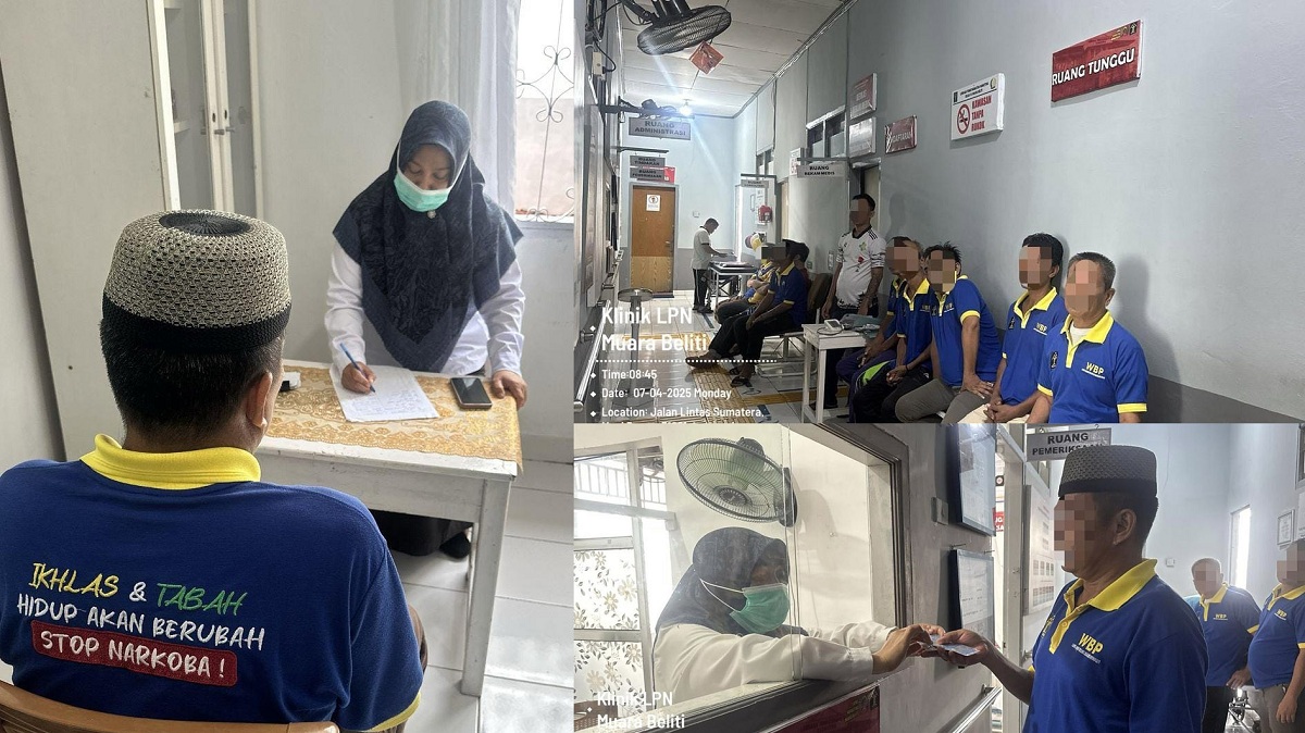 Klinik Lapas Narkotika Muara Beliti Tanggap Layani Warga Binaan yang Mengalami Keluhan Sakit