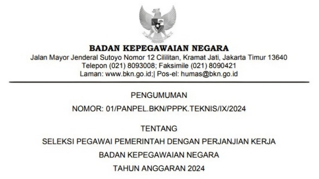 PPPK 2024 BKN Buka Ratusan Formasi, Ini Rincian Jabatan Serta Rentang Gajinya