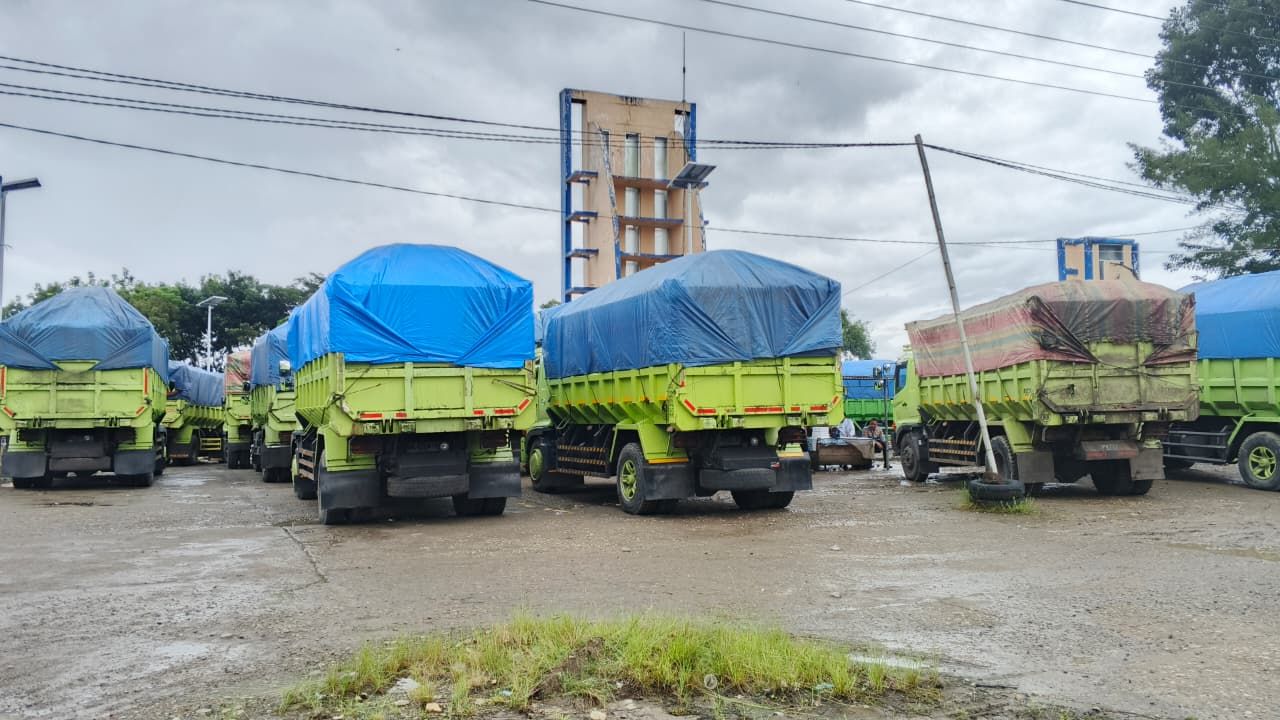 40 Truk Batu Bara Diamankan di Lubuk Linggau, Pengakuan Sopir dari Jambi ke Bengkulu