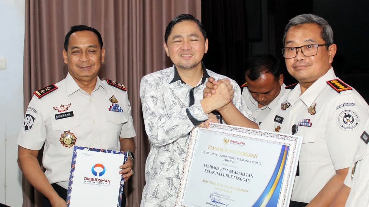 Lapas Lubuk Linggau Raih Peringkat 1 Penilaian Ombudsman