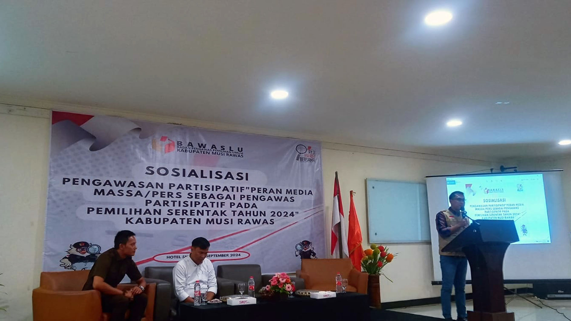 Pilkada Musi Rawas, Bawaslu Gelar Sosialisasi Pengawasan Partisipatif Pemilu 2024 Bersama Media