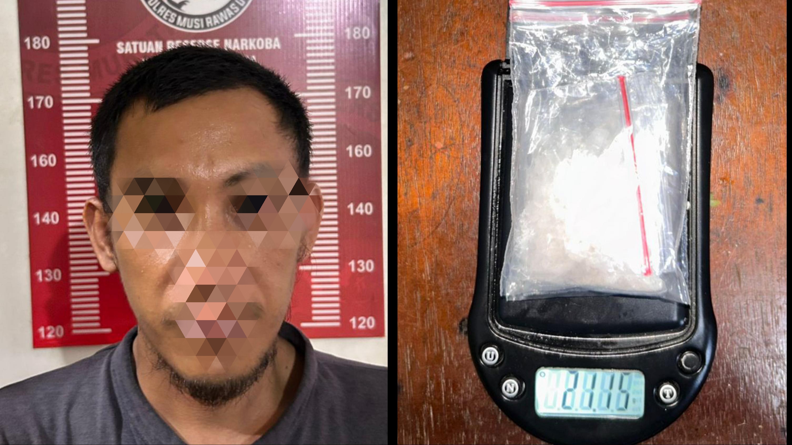 Berdua Bawa Sabu ke Musi Rawas Utara, Warga Bengkulu Diringkus Sendirian