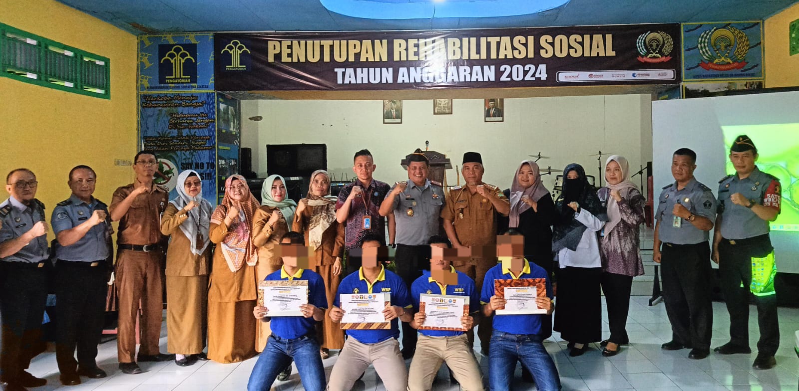 150 WBP Lapas Narkotika Kelas IIA Muara Beliti Selesai Ikuti Program Rehabilitasi Sosial Tahun 2024