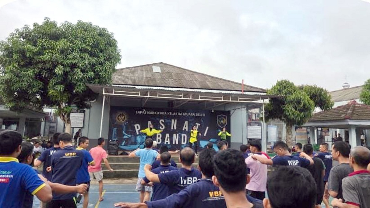 Senam Pagi Bersama, Wujud Pembinaan Humanis di Lapas Narkotika Muara Beliti