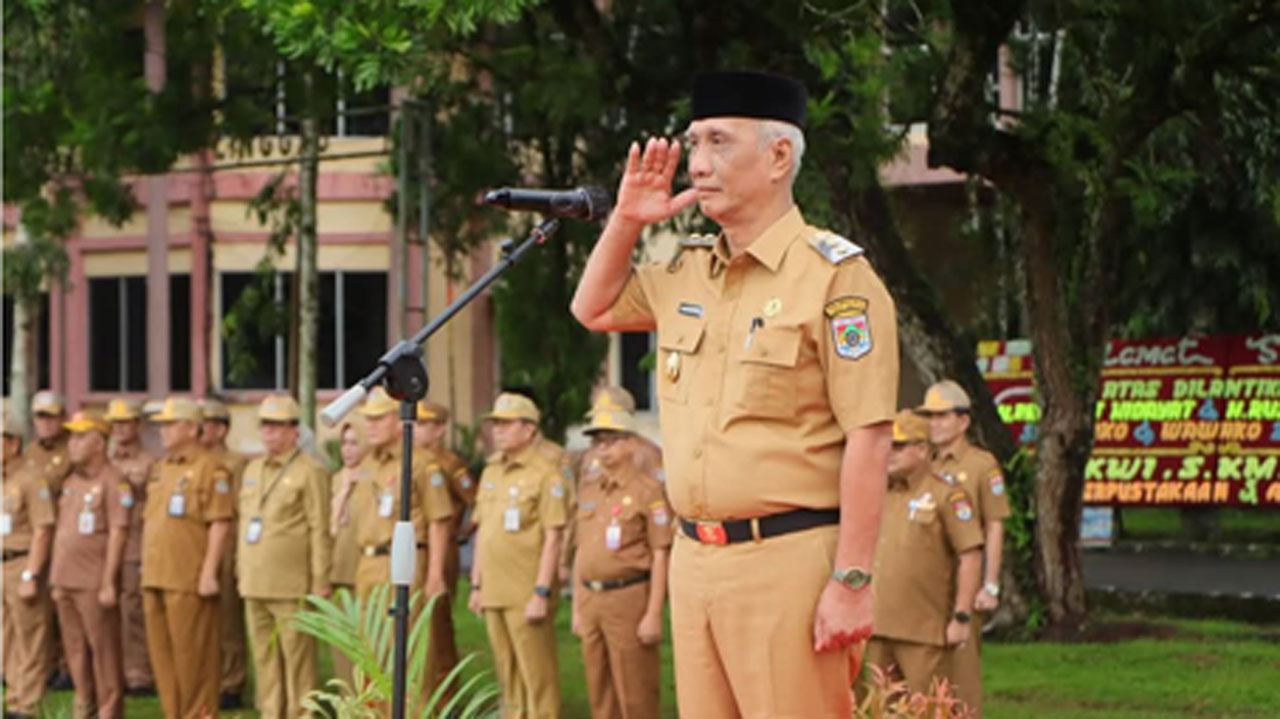 Pimpin Apel Perdana, Ini Pesan Wawako Lubuk Linggau Rustam Effendi Untuk ASN 