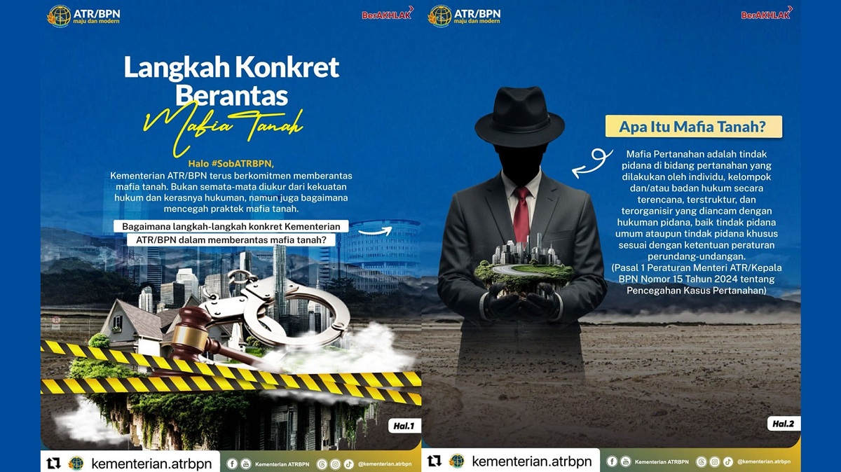 Kementerian ATR/BPN Tegaskan Komitmen Berantas Mafia Tanah Lewat Langkah Hukum Terukur