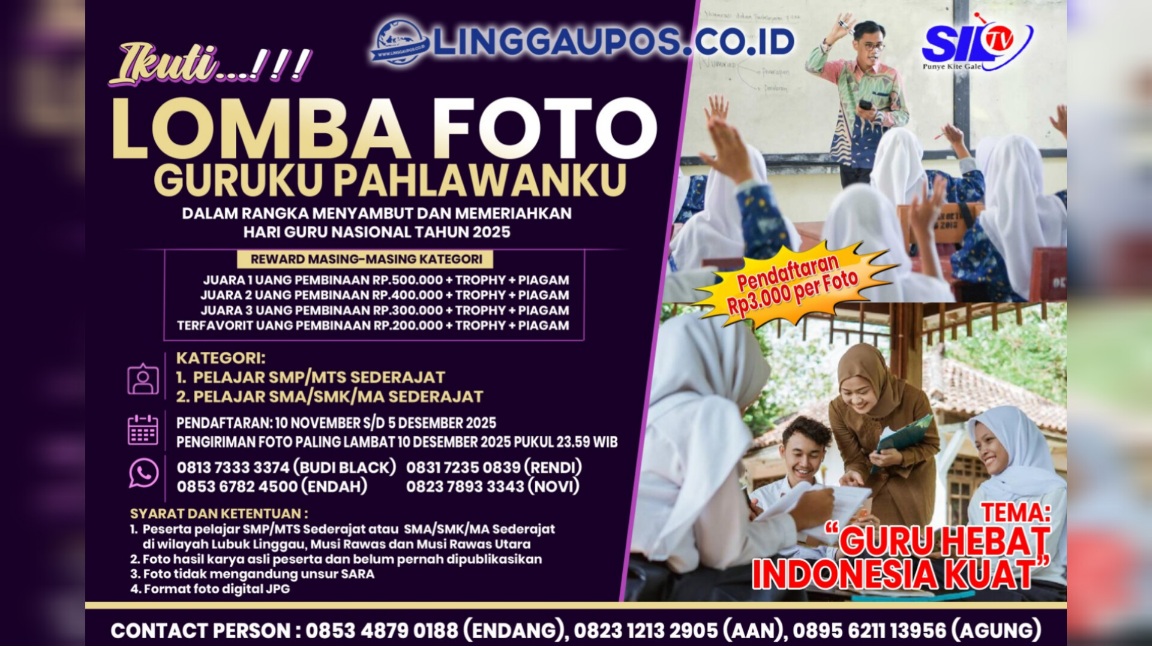 Ayo Ikuti Lomba Foto Guruku Pahlawanku Dalam Rangka Hari Guru Nasional, Berikut Cara Daftarnya